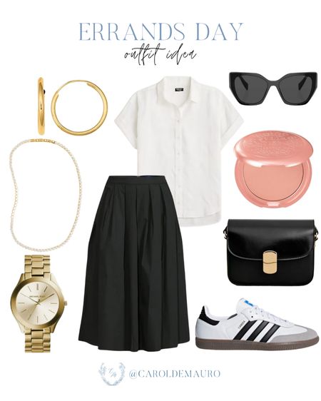 Get this stylish outfit inspo that is perfect for casual days or running errands! 
#summerstyle #vacationoutfit #petitefashion #blackandwhite

#LTKstyletip #LTKshoecrush #LTKSeasonal