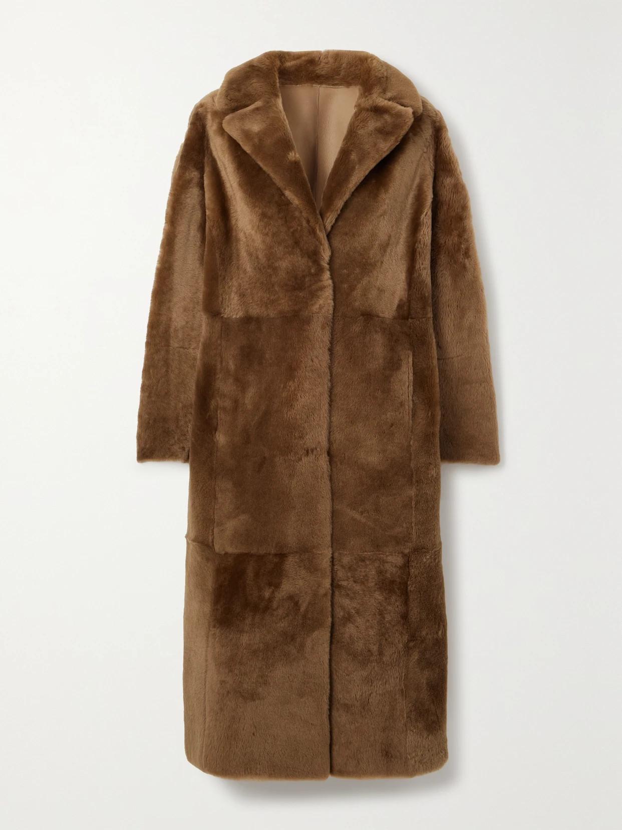 Yves Salomon - Shearling Coat - Brown | NET-A-PORTER (US)