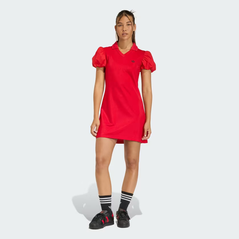 DRESS WITH BALLOON SLEEVES | adidas (US)