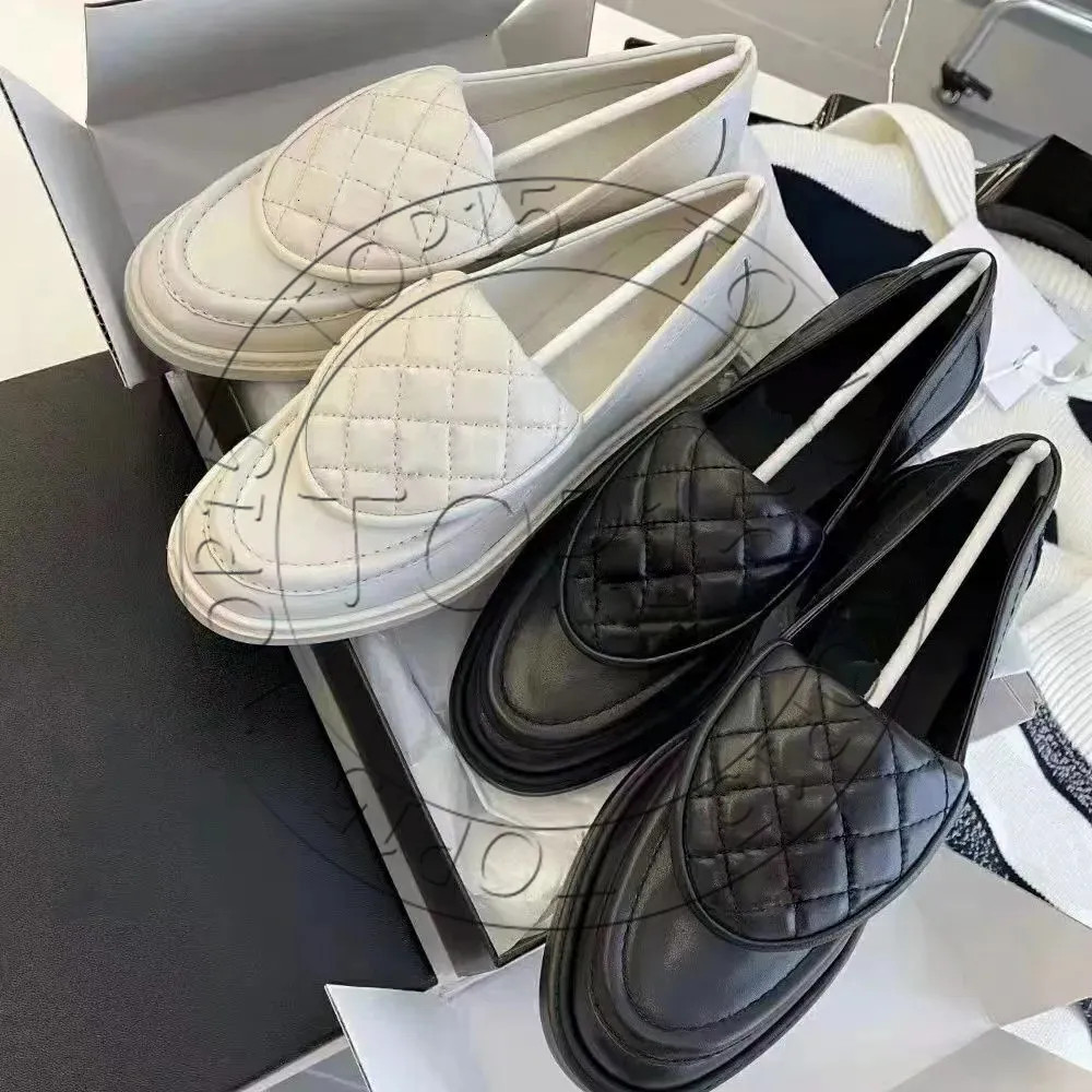 2025 Designer Loafers Women Dress Shoes Flat Quilted Loafers Flat Leather Shoes For Womens Luxury... | DHGate