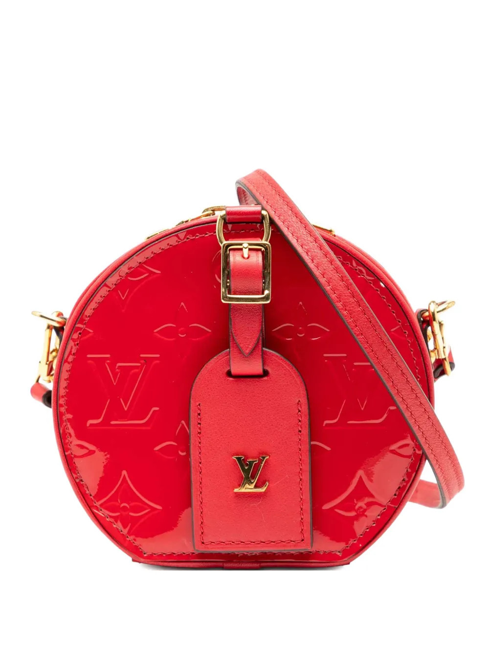 Louis Vuitton Pre-Owned 2019 Monogram Vernis Mini Boite Chapeau Souple crossbody bag - Red | Farfetch Global