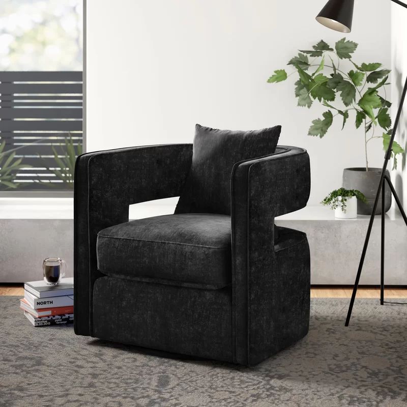 Ian 30.3'' Wide Tufted Yes Barrel Chair | Wayfair North America