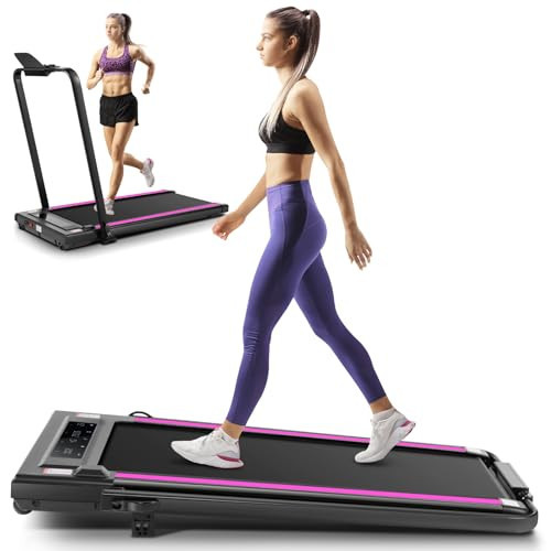 ANCHEER 4 in 1 Under Desk Treadmill with Incline - 2s Folding/Max 300 lb Capacity Walking Pad - Compact Electric Treadmill for Home, Gym, or Office with LED Touch Screen and Remote Control | Amazon (US)