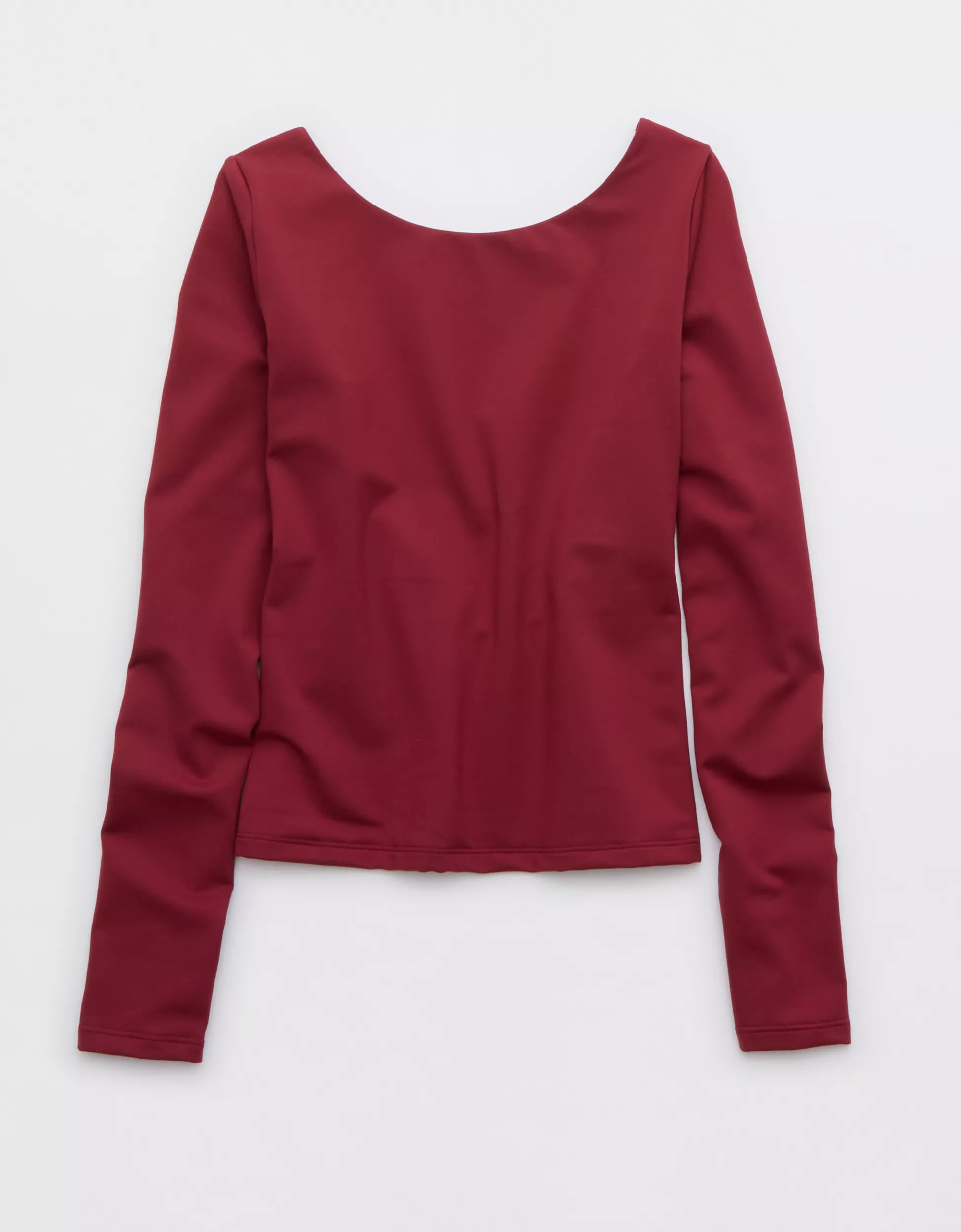 OFFLINE By Aerie The Hugger Long Sleeve Open Back T-Shirt | Aerie