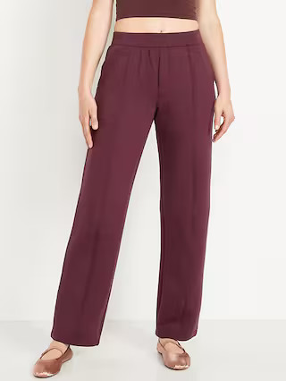 High-Waisted Bounce Fleece Trouser Sweatpants | Old Navy (US)