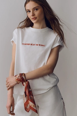 Never Fully Dressed Rodeo Cotton Tee | Anthropologie (US)