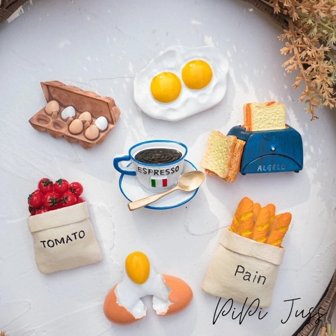 Set of 5 or More Cute Food Themed Refrigerator Magnetfridge - Etsy | Etsy (US)