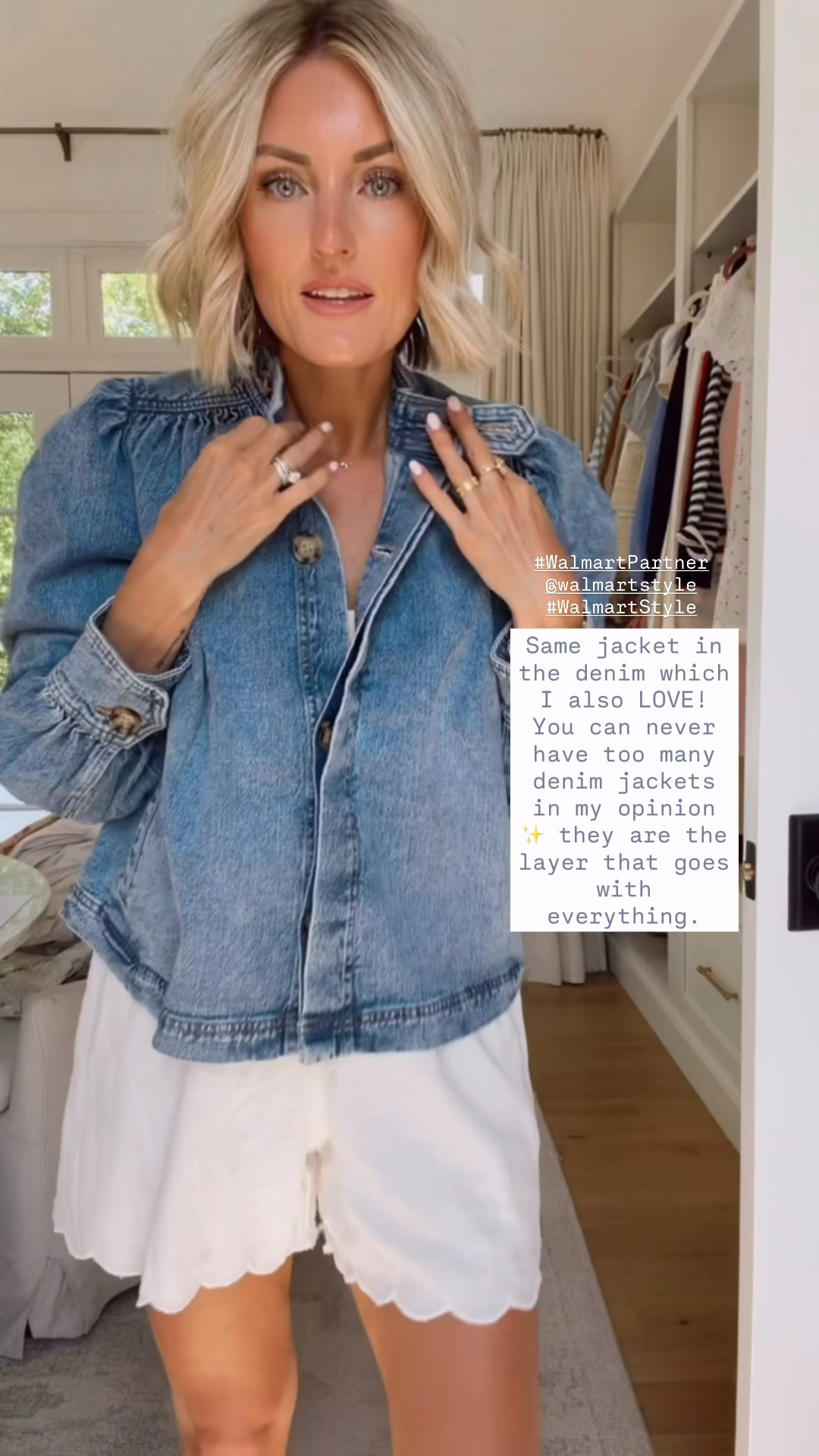 This denim jacket! 👏🏼 You truly can never have too many denim jackets - it’s such a staple piece you will always wear! Wearing XS in jacket & S in shorts! #WalmartPartner @WalmartStyle #WalmartStyle

Loverly Grey, spring outfit, spring staples, denim jacket, eyelet shorts 

#LTKSeasonal