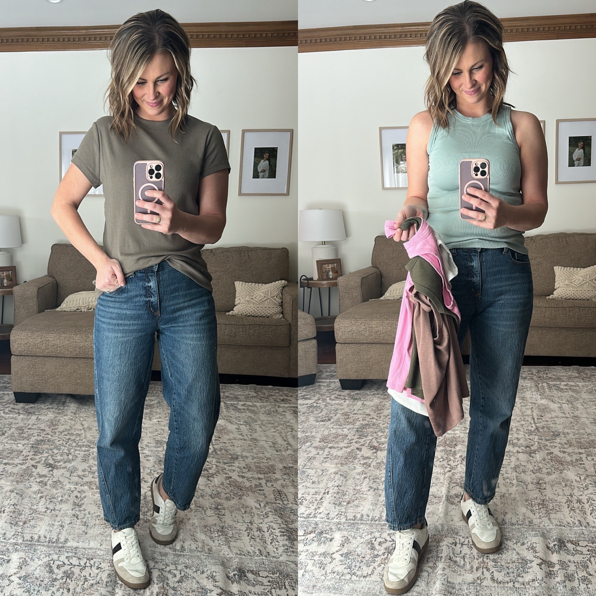 BOGO FREE! At Target on select tees and tanks! Both of these are closet staples, true to size or size up. I’m wearing XL in tee and L in tank. 

#LTKMidsize #LTKSaleAlert