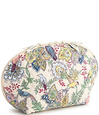 Vera Bradley Large Dome Floral  Bird Cosmetic Case - Prairie Blooms | Dillard's
