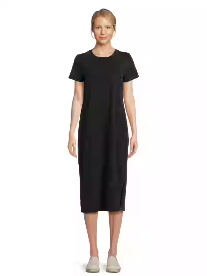 Time and Tru Women's T-Shirt Midi Dress, Sizes XS-XXXL | Walmart (US)