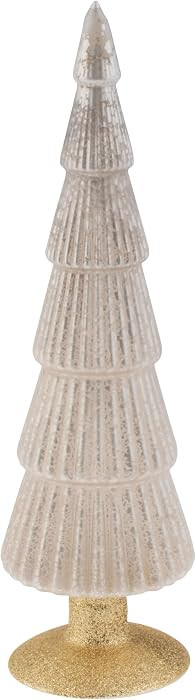 Karma, Tabletop Christmas Tree Decorations, Holiday Glass Christmas Tree D\u00e9cor, 14.5" Flared... | Amazon (US)