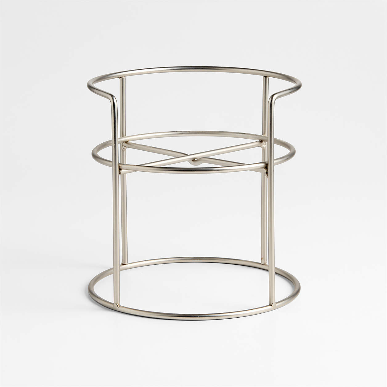 Nickel-Plated Drink Dispenser Stand + Reviews | Crate & Barrel | Crate & Barrel