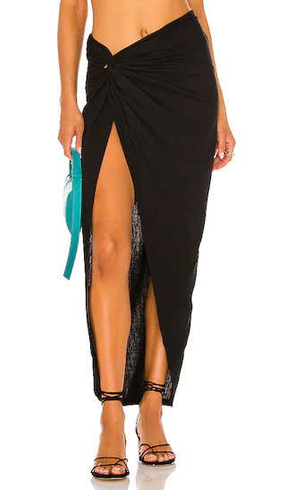X REVOLVE Iris Skirt in Black | Revolve Clothing (Global)