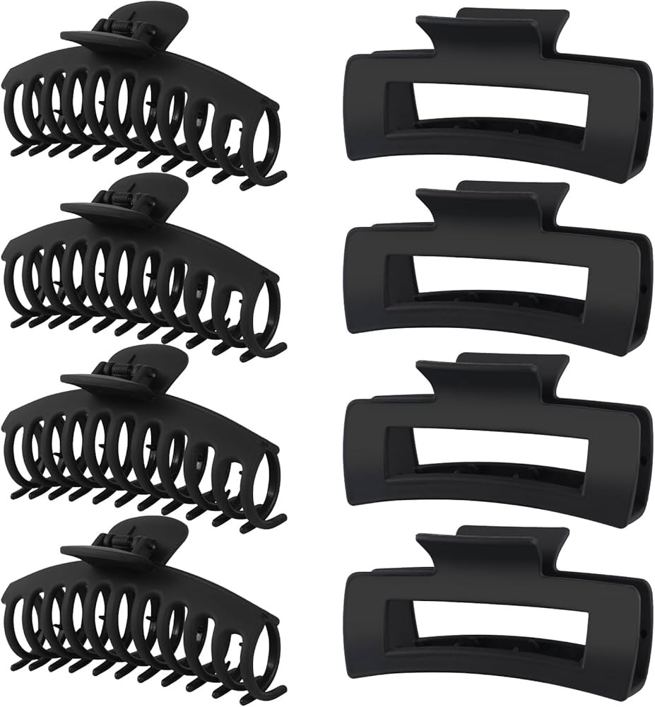 LuSeren Hair Clips for Women 4.3 Inch Large Hair Claw Clips for Women Thin Thick Curly Hair, Big ... | Amazon (US)