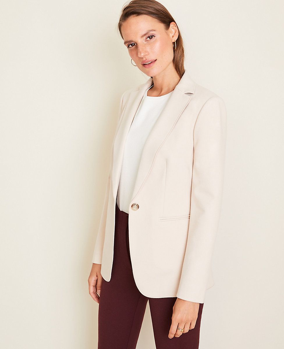 The Hutton Blazer in Twill | Ann Taylor (US)