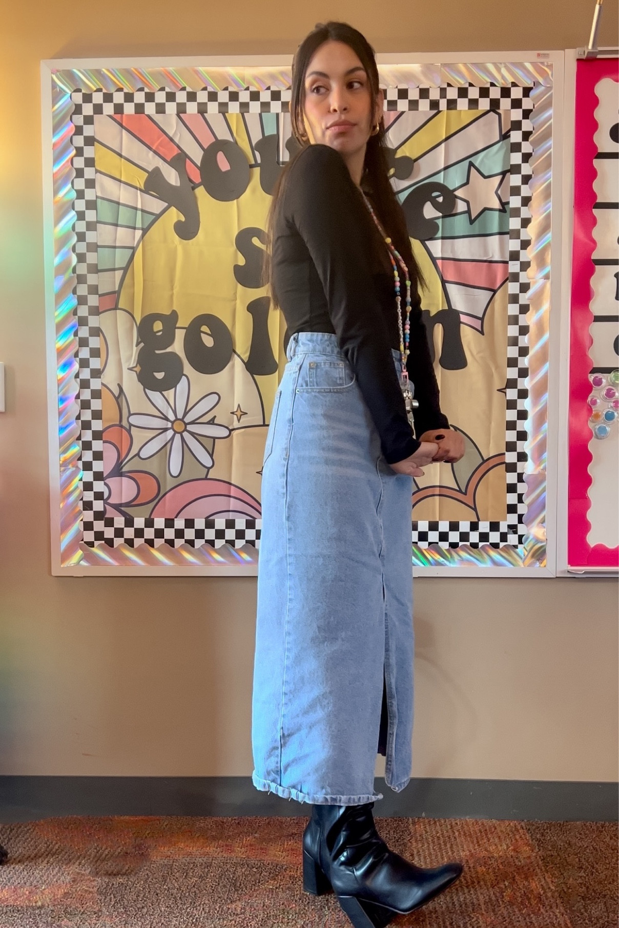 Boots • fall shoes • denim skirt • fall fashion • fall style 

#LTKstyletip #LTKshoecrush #LTKSeasonal