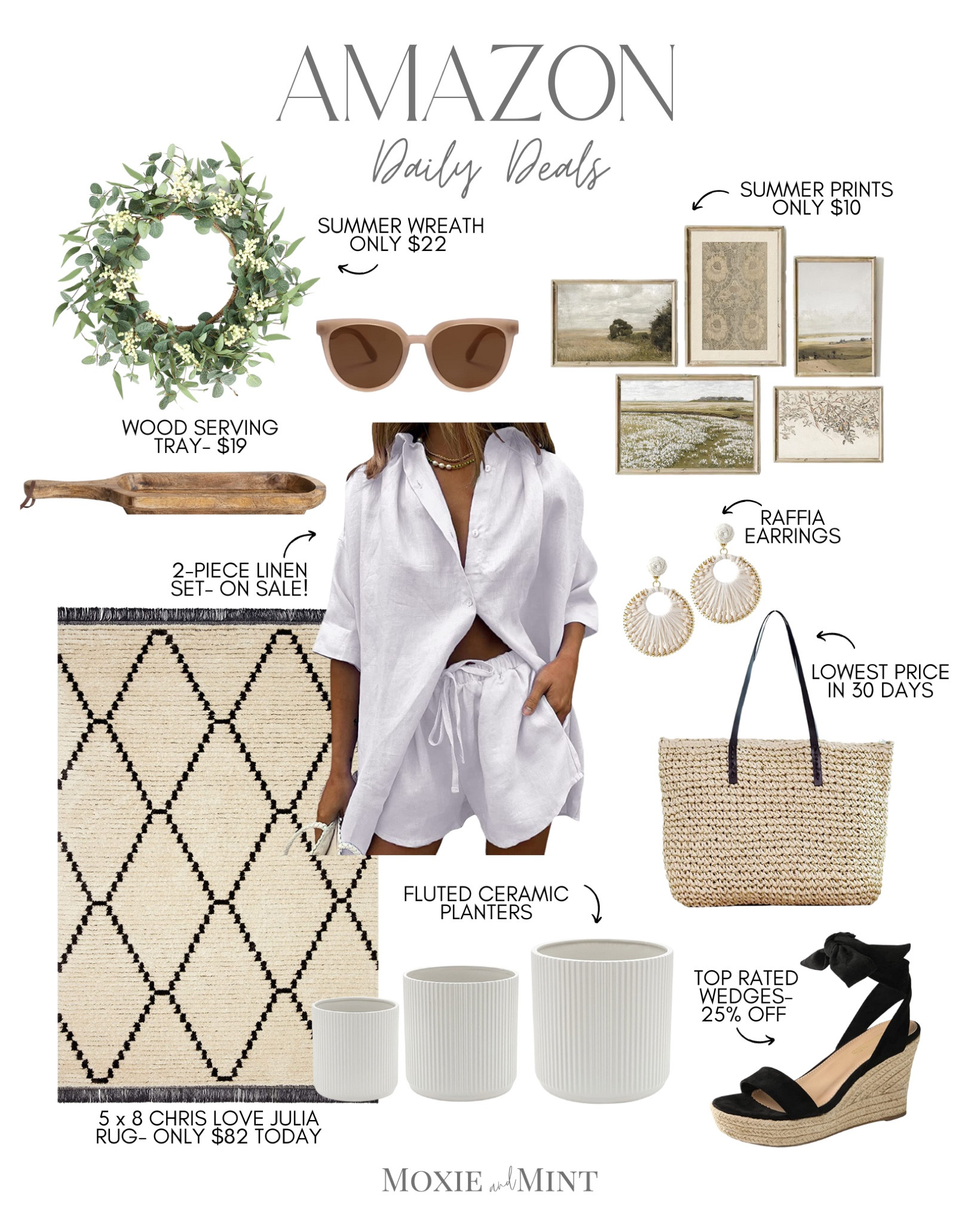 Amazon home decor / Amazon daily deals / summer home decor / living room decor / summer outfits / linen set / straw tote / vacation wear / summer sandals / summer greenery

#LTKstyletip #LTKhome #LTKSeasonal