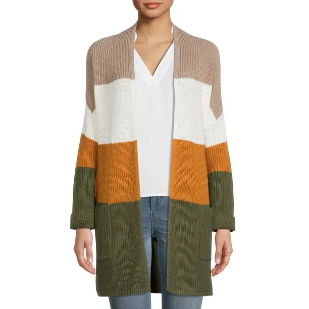 Time and Tru Shaker Cardigan Sweater | Walmart (US)