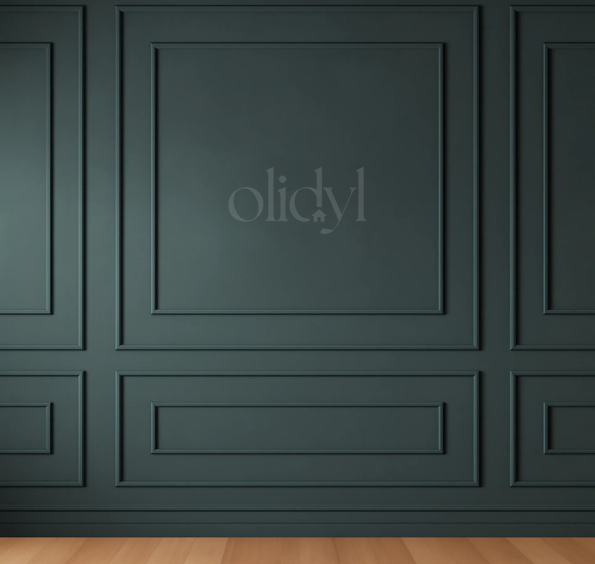 Nested Panel Wall Molding Kit \u2014 Pre-Cut, Peel and Stick Wainscoting | Olidyl Design Studio
