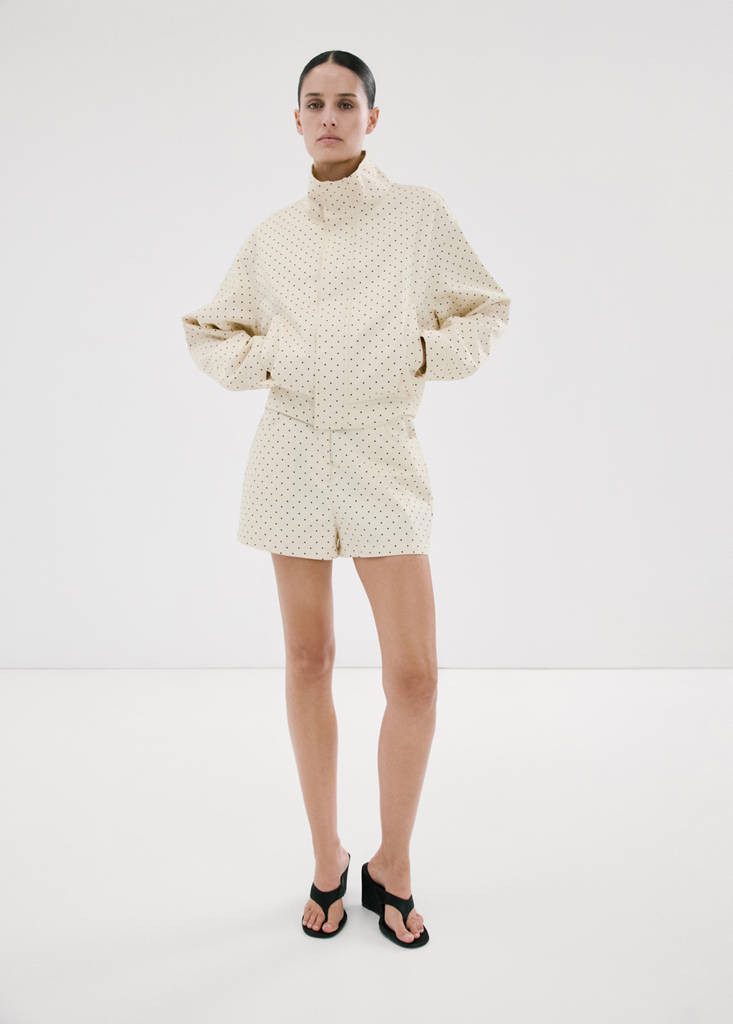 Dots bomber jacket ecru - Woman - S - MANGO | Mango (US/MX/AU)