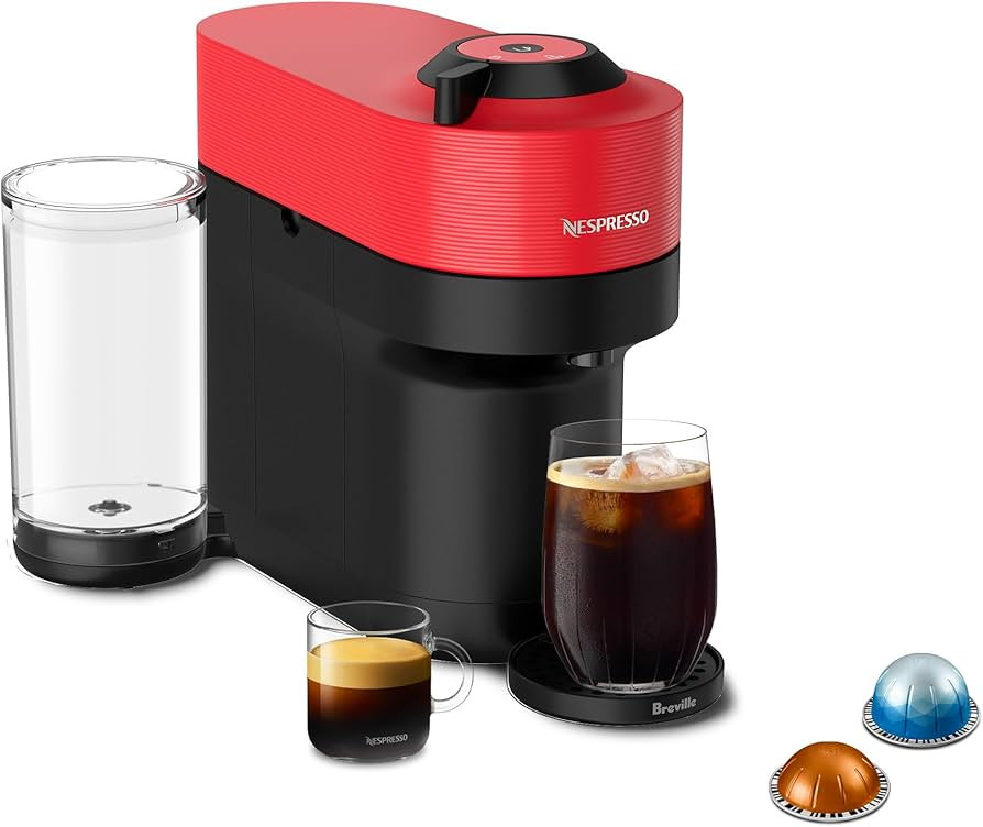 Nespresso Vertuo Pop+ Coffee and Espresso Maker by Breville, Spicy Red | Amazon (US)