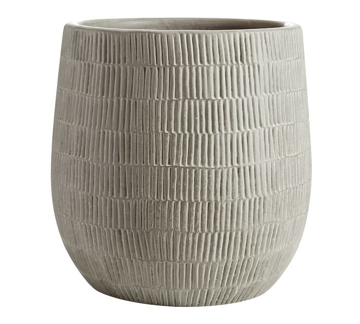 Cosgrove Ceramic Planter, Medium - Gray | Pottery Barn (US)