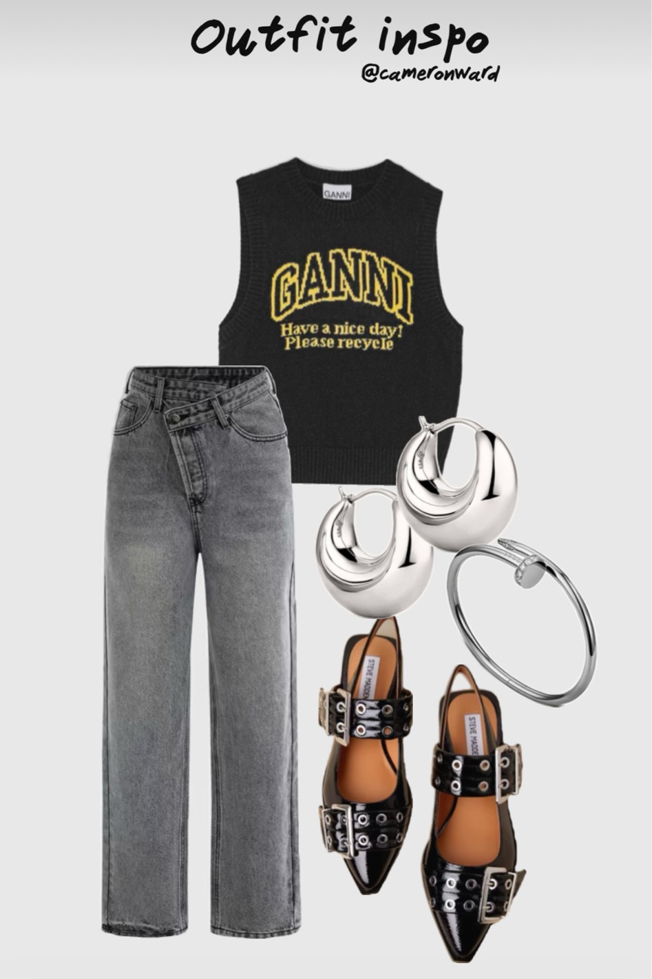 Black sweater, grey jeans, crossover jeans, black Steve Madden flats 

#LTKSeasonal #LTKStyleTip #LTKFindsUnder100