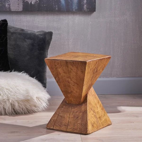 Hurd 18'' Tall Concrete Block End Table | Wayfair North America