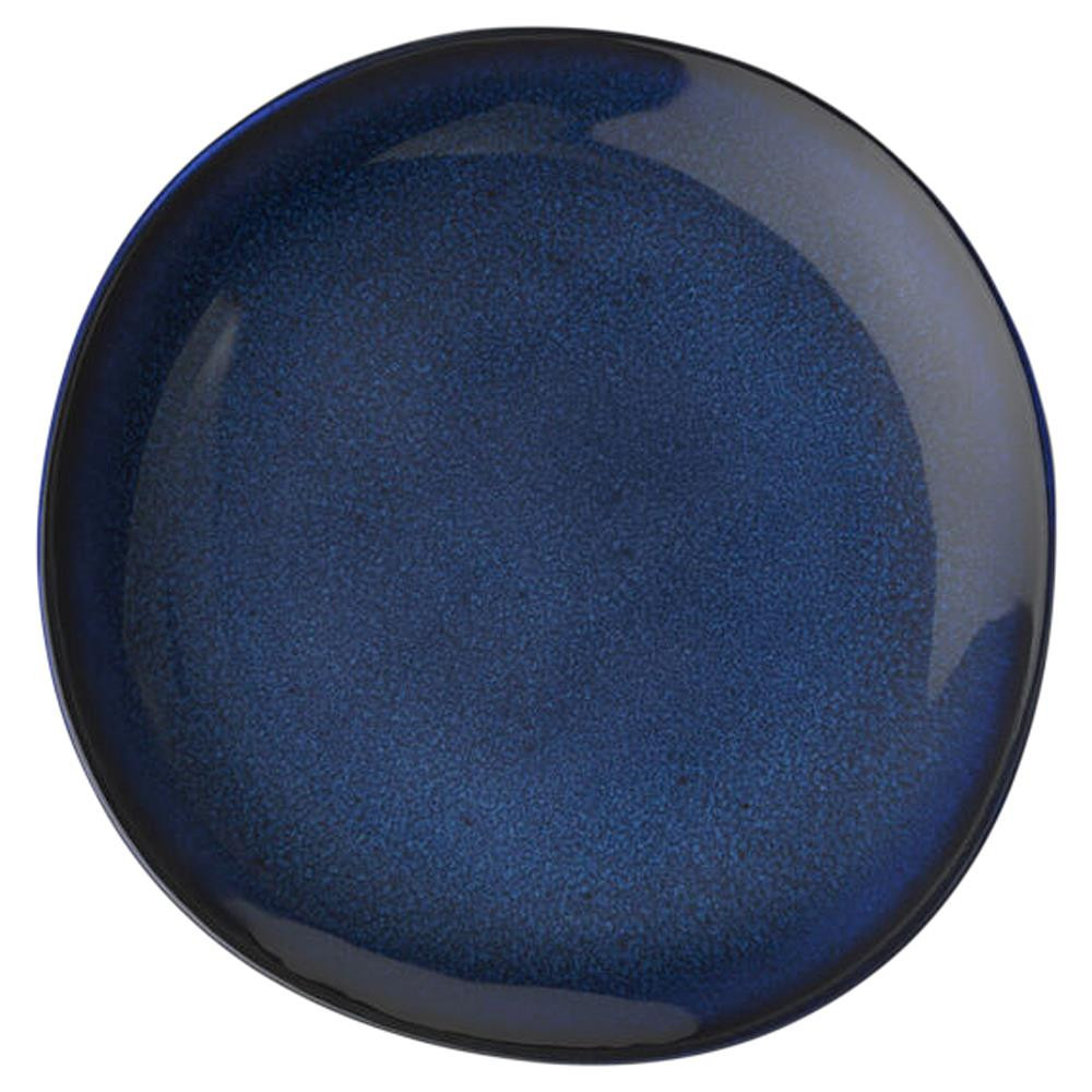 Villeroy & Boch Lave Bleu Global Bazaar Blue Earthenware Salad Plate | Kathy Kuo Home