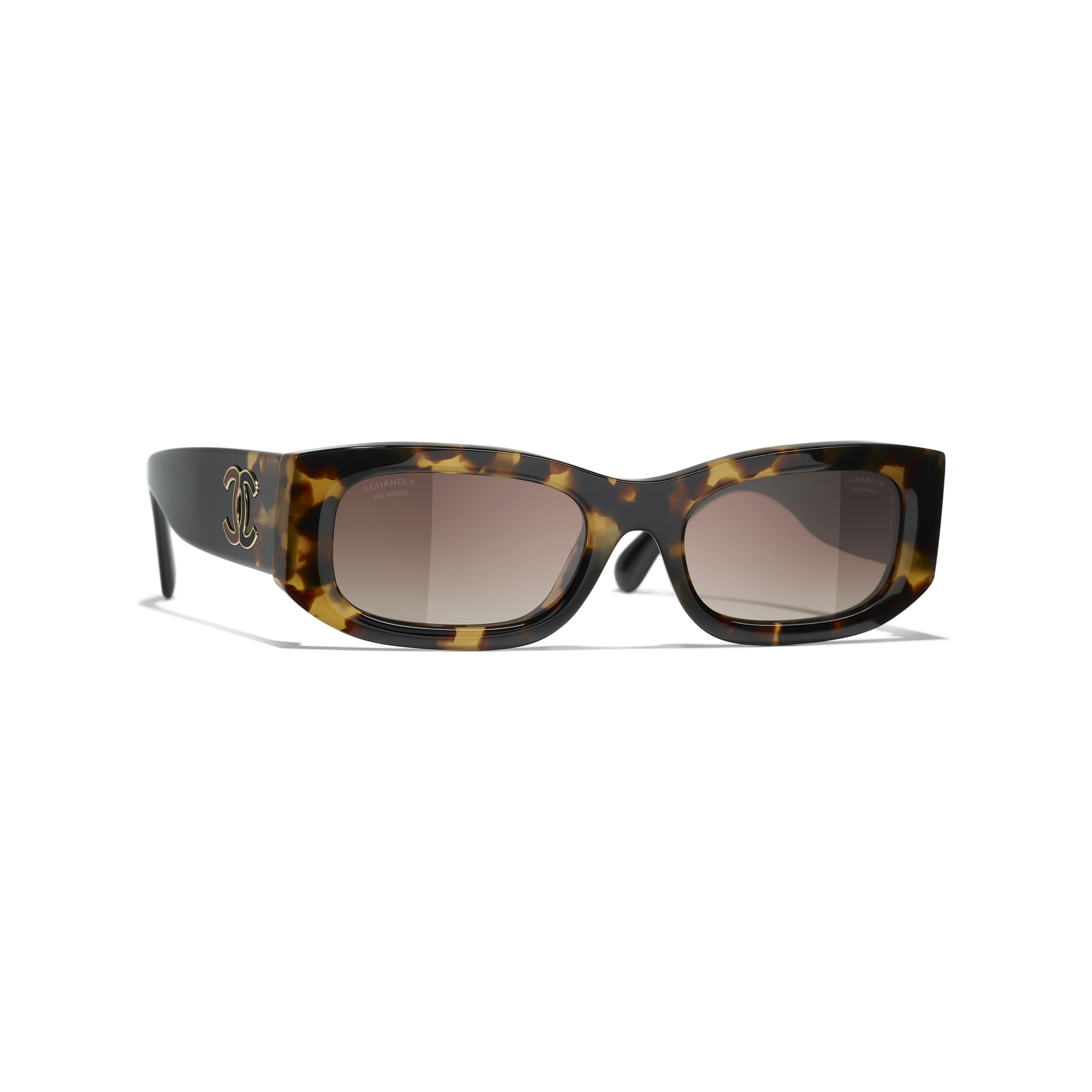 Sunglasses: Rectangle Sunglasses, acetate — Fashion | CHANEL | Chanel, Inc. (US)