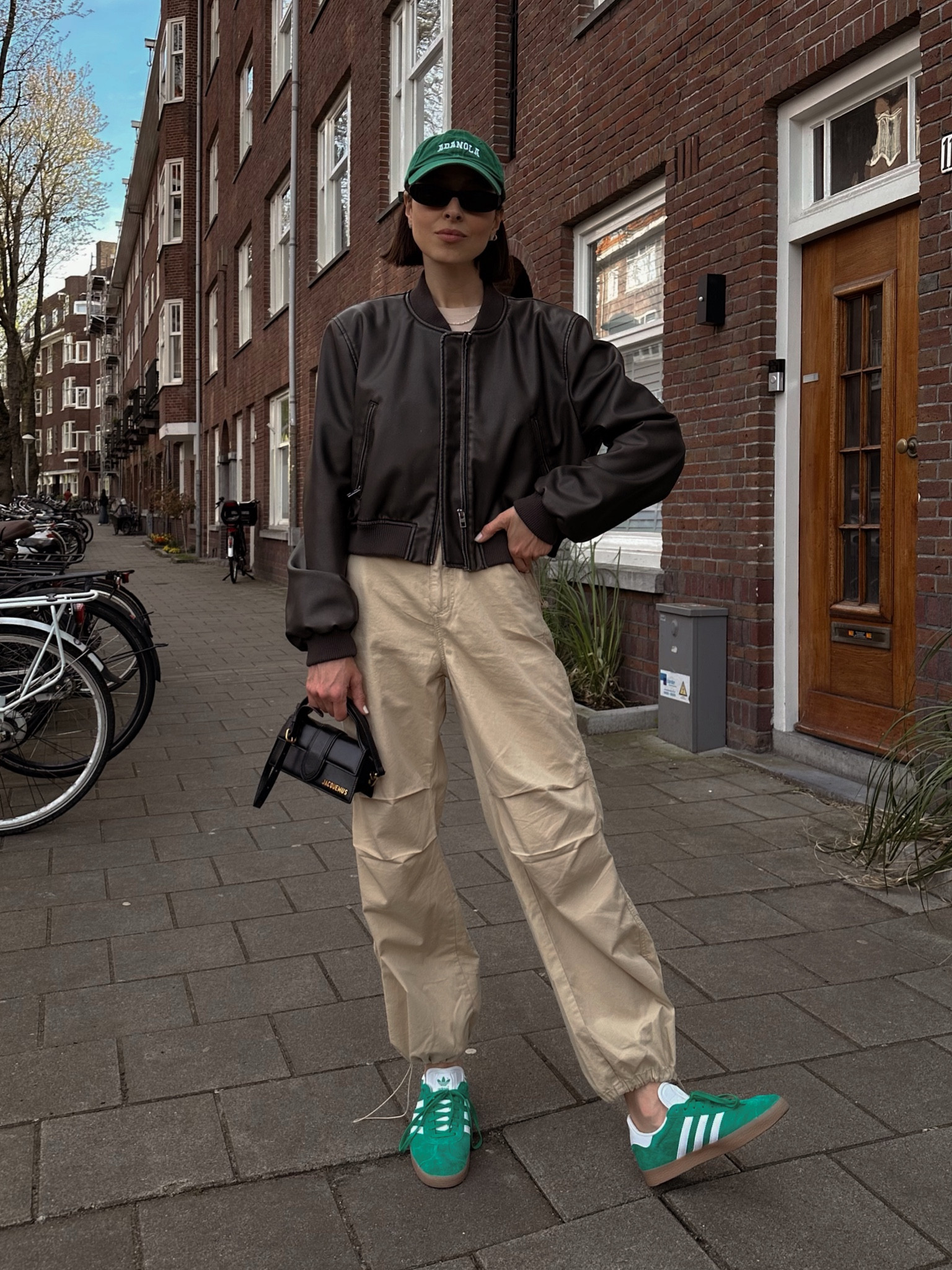 Parachute pants , green adidas gazelle 

#LTKFind #LTKSeasonal #LTKGiftGuide