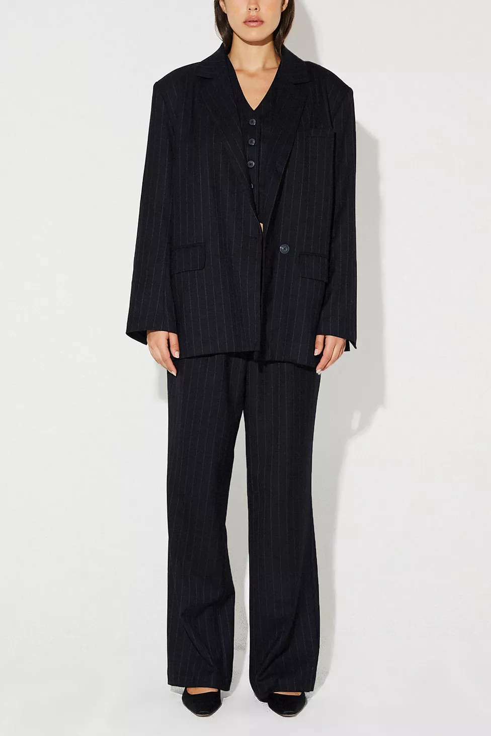 Neuw Oversized Pinstripe Blazer | Urban Outfitters (US and RoW)