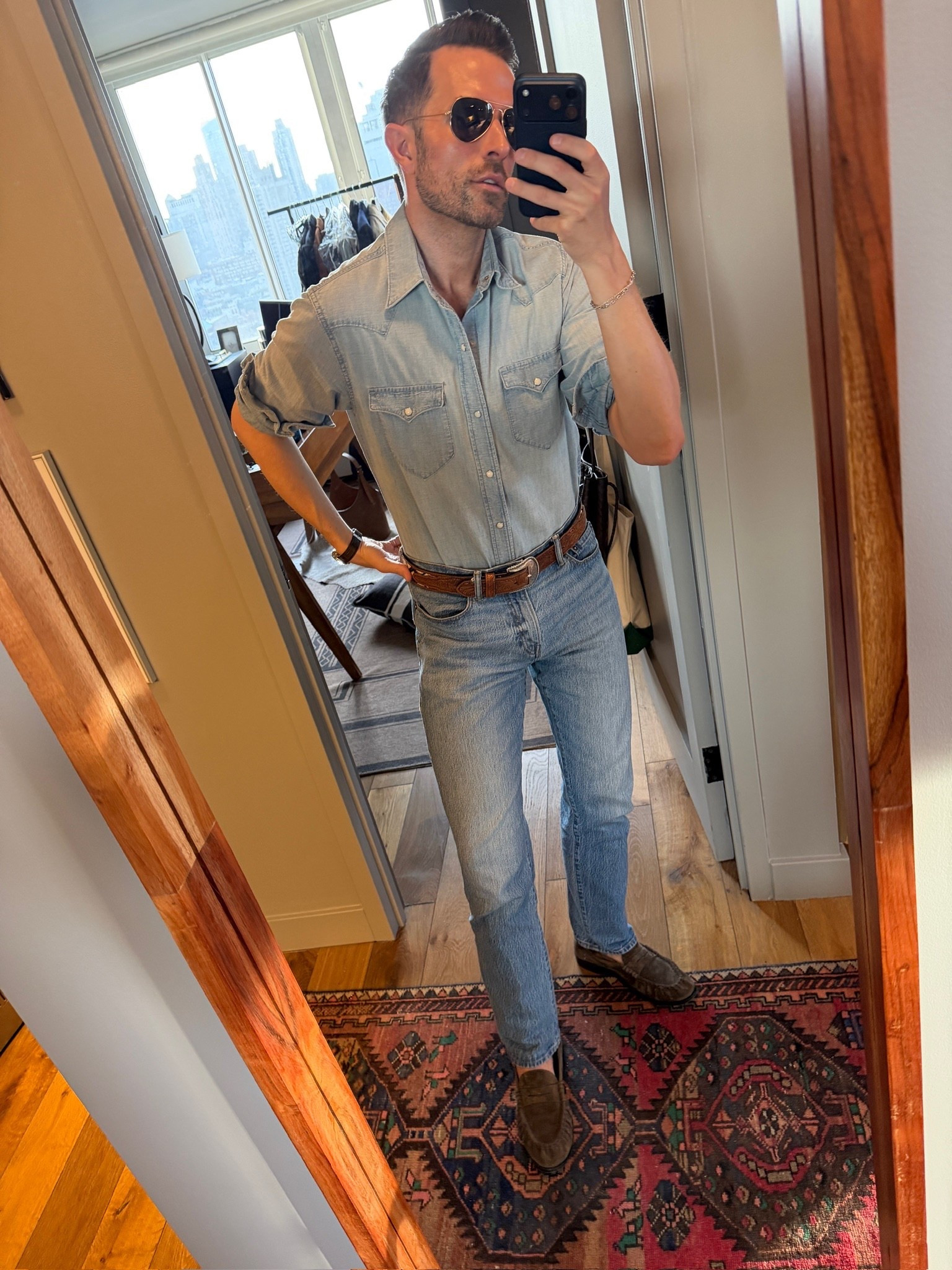 Another day of the denim on denim uniform🙂‍↕️

#LTKMens #LTKWorkwear #LTKootd