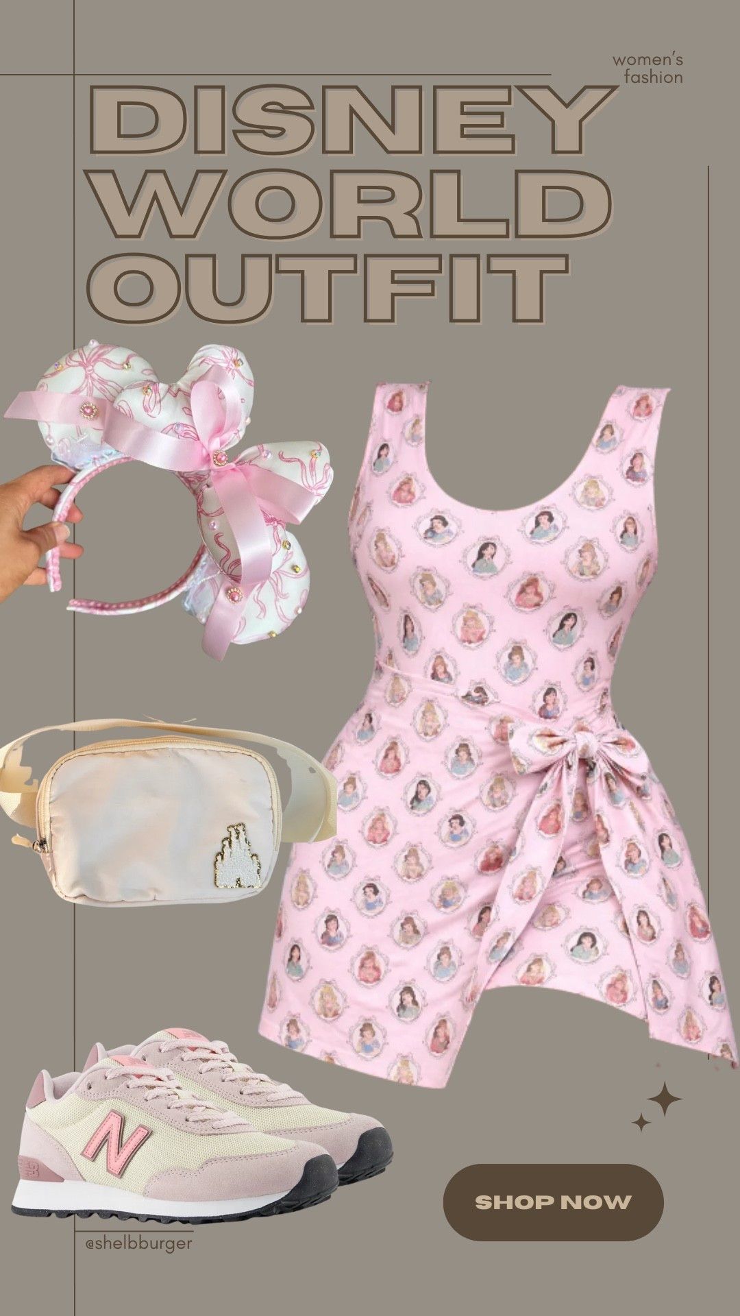 Women’s Pink Disney Princesses active dress outfit for Disney World Parks vacation

#LTKTravel