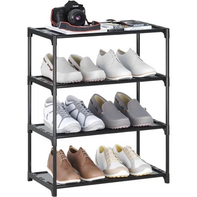 4-tier Stackable Shoe Rack Compact Organizer | Wayfair North America