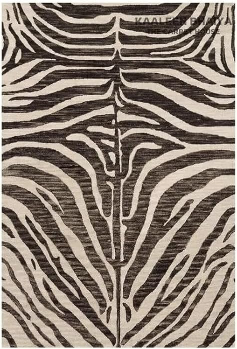 Vergin Zebra Wool Rug by Kaaleen Bhaiya | Amazon (US)