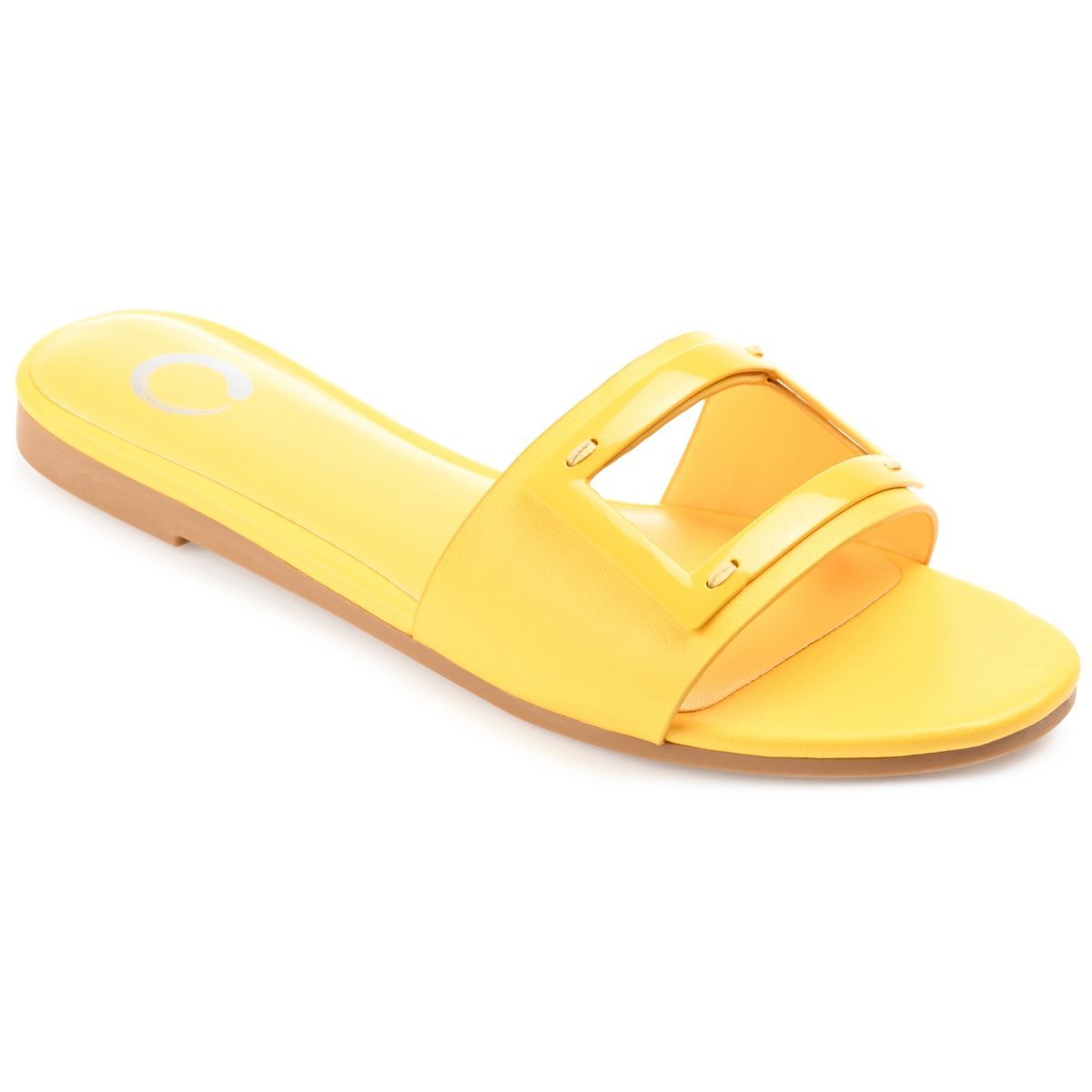 Journee Collection Womens Clair Tru Comfort Foam Slide Low Block Heel Sandals | Target