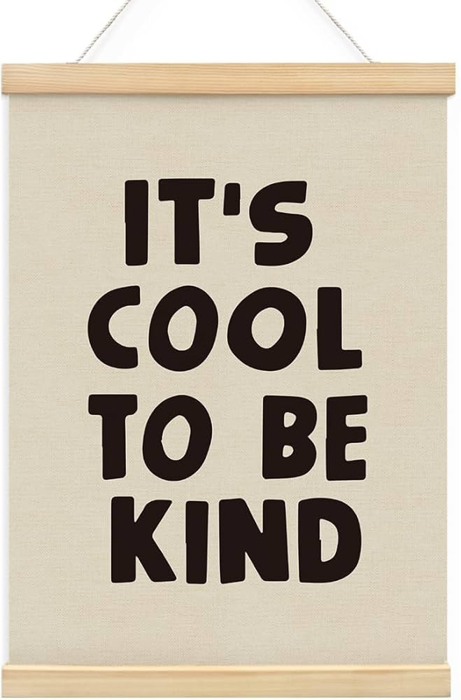 BIWSHA Baby Nursery Poster Hanger Frame 12x16 Inch，It's Cool to be Kind Sign，Neutral Wall Dec... | Amazon (US)