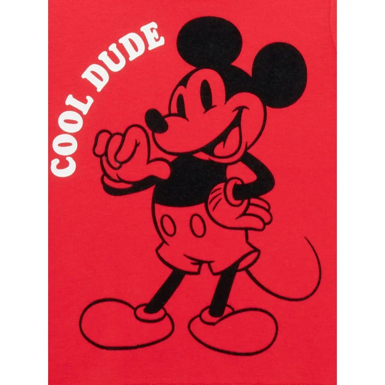 Mickey Mouse Baby and Toddler Boy Zip Up Hoodie, T-Shirts, and Jogger Pant Outfit Set, 5-Piece, S... | Walmart (US)