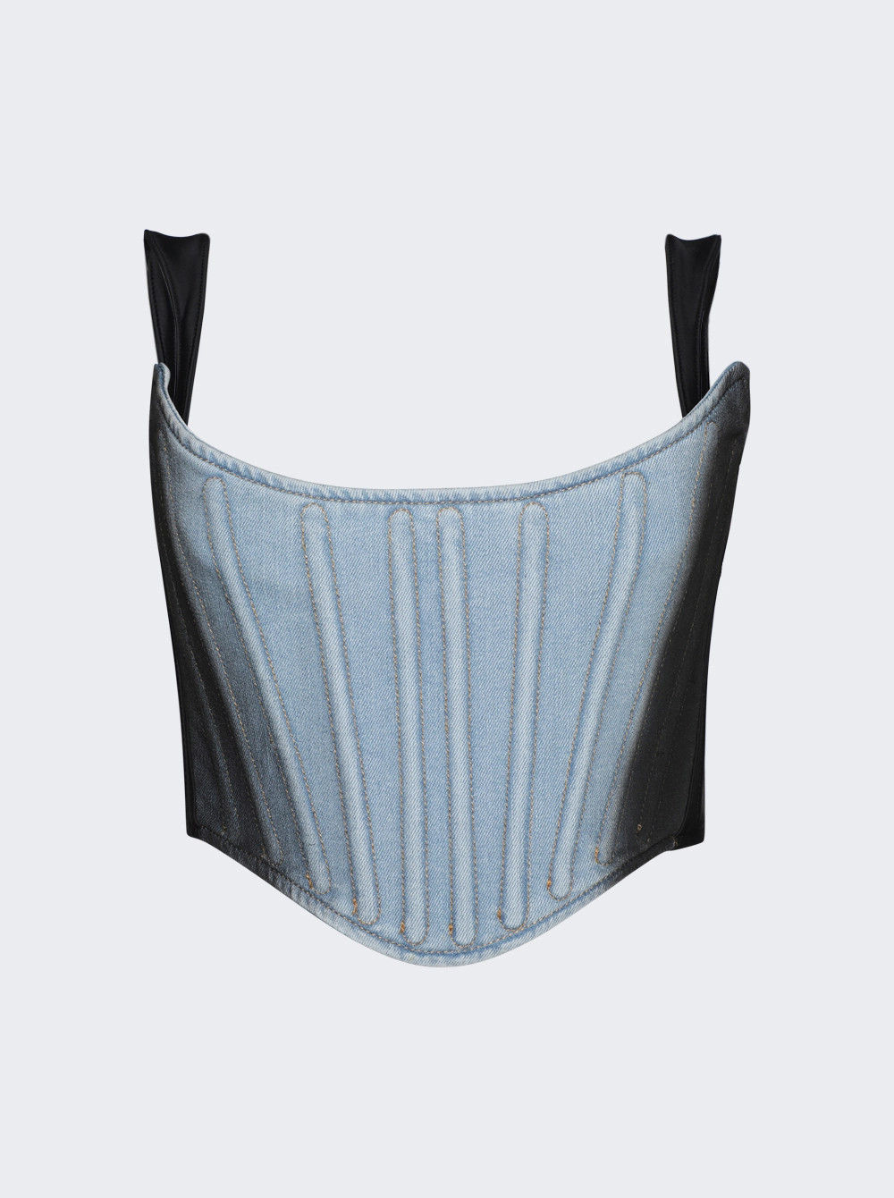 Bi Material Corset Light Blue  | The Webster | The Webster