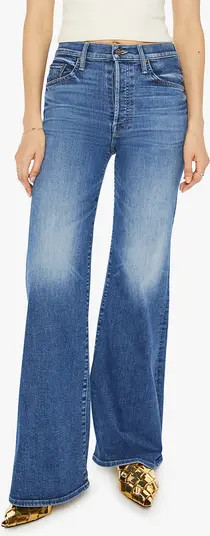MOTHER The Tomcat Roller Sneak High Waist Wide Leg Jeans | Nordstrom | Nordstrom