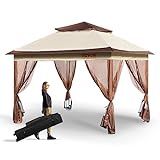 VEVOR Pop up Gazebo for 8-10 Person, with Mosquito Netting, Metal Frame, and PU Coated 250D Oxfor... | Amazon (US)