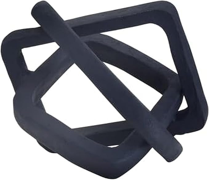 Elements Decorative Black Resin 3 Link Knot, 10.24x9.45x7.28 Inch | Amazon (US)
