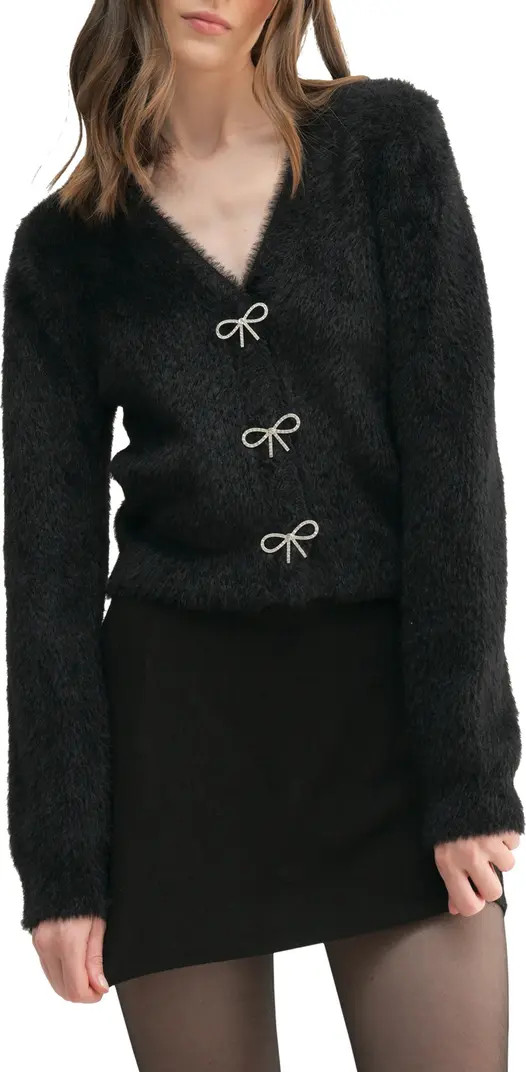 Lush Plush Bow Eyelash Knit Sweater | Nordstromrack | Nordstrom Rack