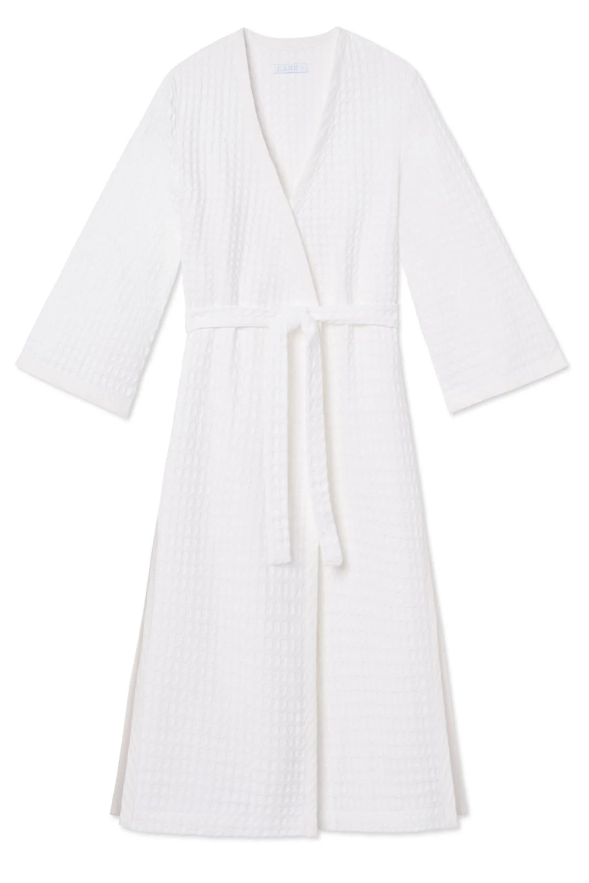 Waffle Robe in White | Lake Pajamas