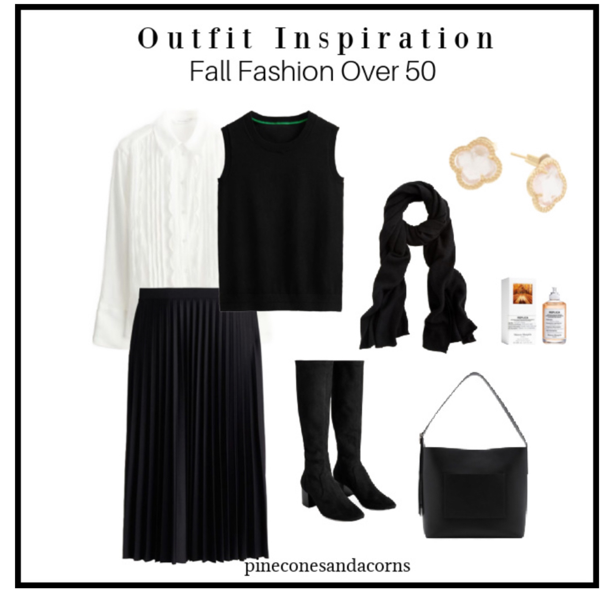 Black and white never goes out of season. This year instead of a sweater and a vest to your outfit! 

#LTKworkwear #LTKsalealert #LTKSeasonal