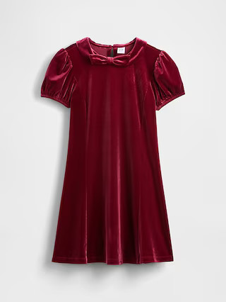 Kids Velvet Bow Dress | Gap (US)