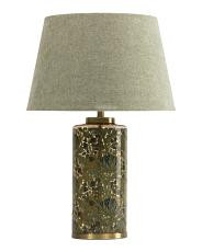 22in Artichoke Fern Glass Table Lamp | TJ Maxx
