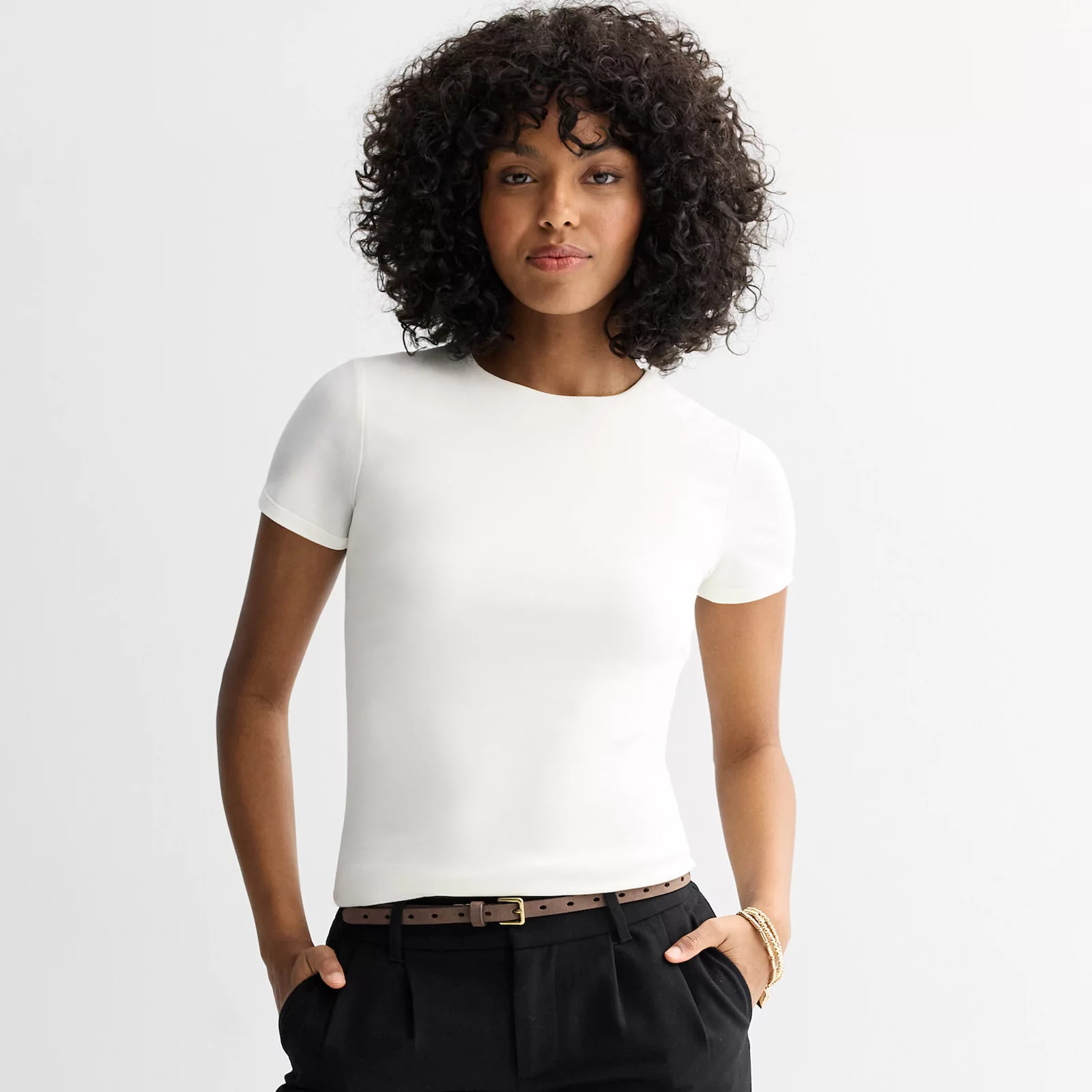 Juniors' SO® Tuckable Crewneck Tee | Kohl's